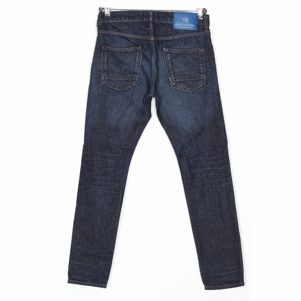 Scotch & Soda Ralston Slim Dark Worn Denim Jeans 31x32 - Picture 2 of 8